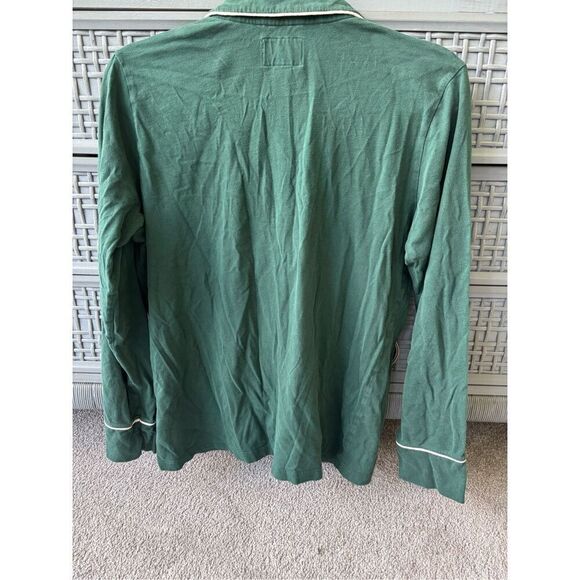 PETITE PLUME LUXE PIMA EVERGREEN PAJAMA TOP, XS $68 E28 - Picture 5 of 7